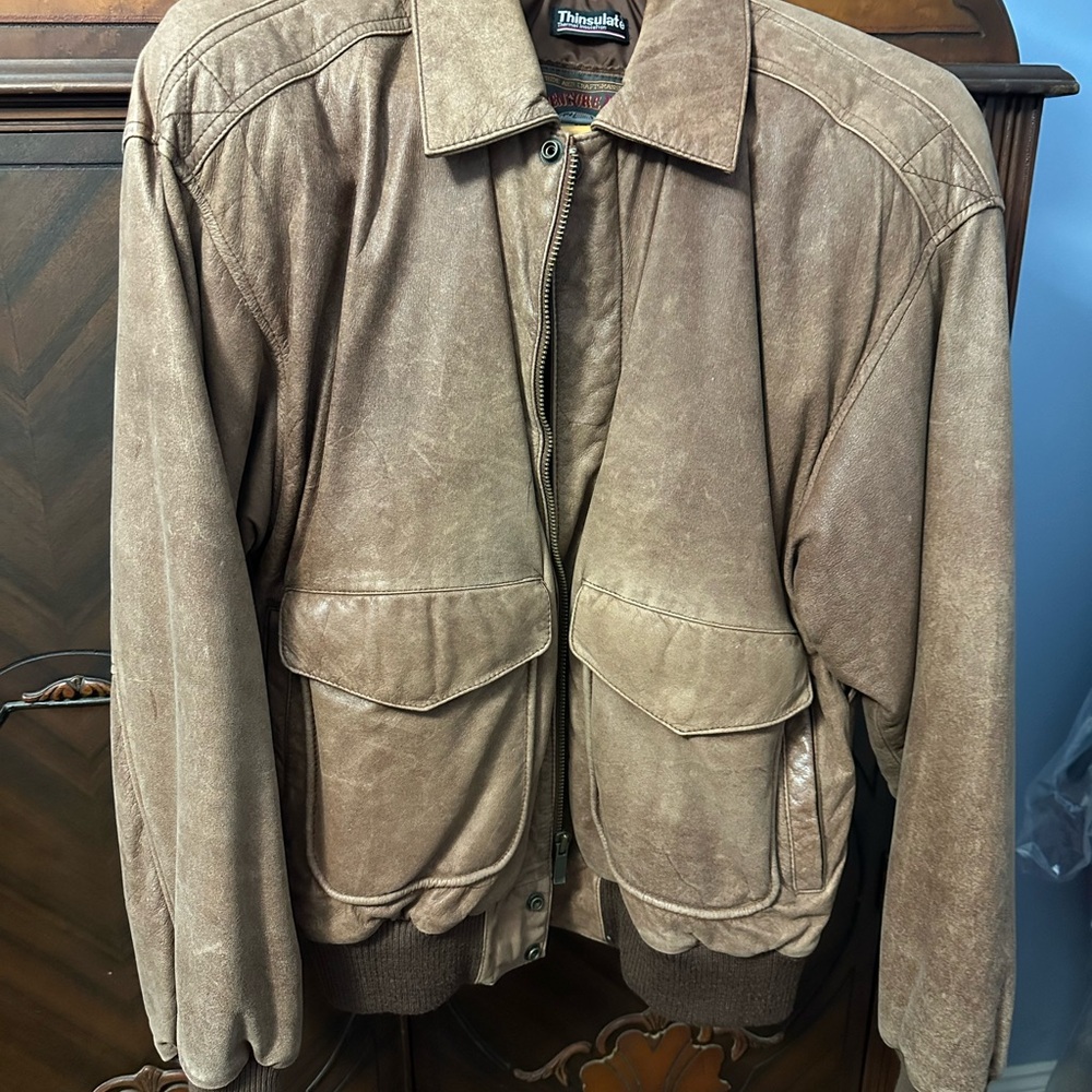 Wilsons Leather Brown Bomber Jacket